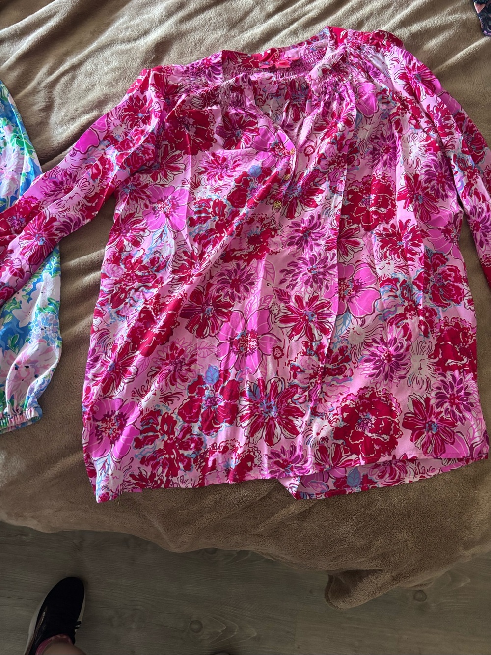Lilly Pulitzer Pink Multi Floral Tunic Top